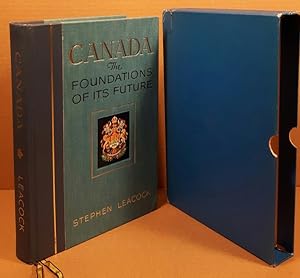 Imagen del vendedor de Canada: The Foundations of its Future (slipcase/box) -(with loosely laid in a "Compliments Card" from "The House of Seagram" the publisher)- a la venta por Nessa Books