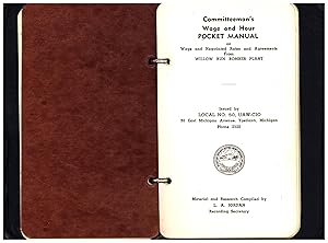 Committeeman's Wage and Hour Pocket Manual on Wage and Negotiated Rates and Agreements from Willo...