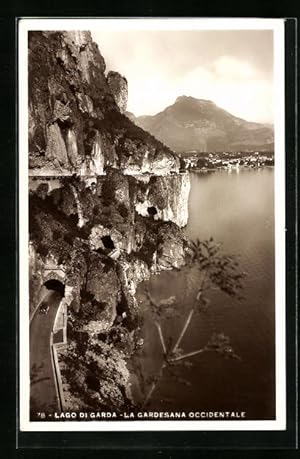 Bild des Verkufers fr Cartolina Lago di Garda, La Gardesana Occidentale zum Verkauf von Bartko-Reher