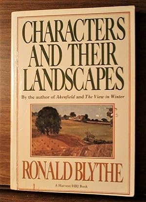 Seller image for Characters and Their Landscapes for sale by Berthoff Books