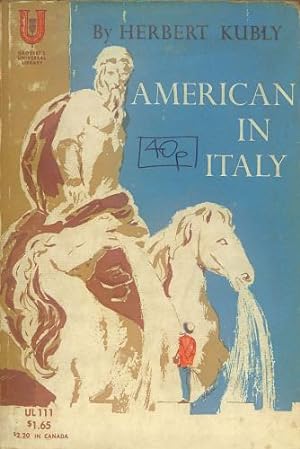 Bild des Verkufers fr American in Italy zum Verkauf von WeBuyBooks
