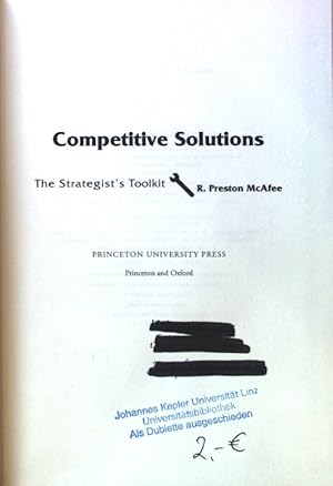 Image du vendeur pour Competitive Solutions: The Strategist's Toolkit mis en vente par books4less (Versandantiquariat Petra Gros GmbH & Co. KG)