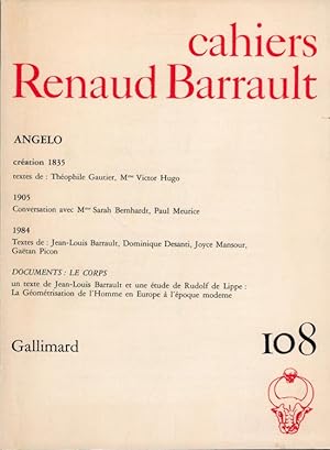 Bild des Verkufers fr  propos D'Angelo - Cahiers Renaud Barrault 108 zum Verkauf von Versandantiquariat Nussbaum