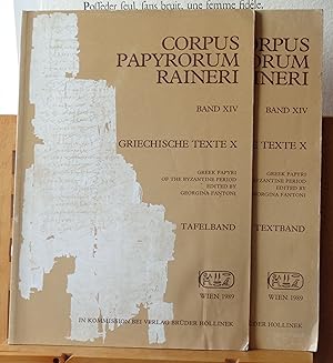 Corpus Papyrorum Raineri: Band XIV. Griechische Texte X - Textband & Tafelband. Greek Papyri of t...