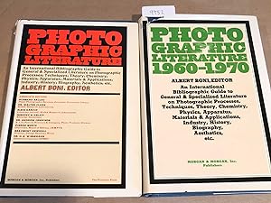 Image du vendeur pour Photographic Literature an International Bibliographic Guide AND 1960 - 1970 (2 books) mis en vente par Carydale Books