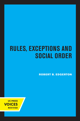 Bild des Verkufers fr Rules, Exceptions, and Social Order (Paperback or Softback) zum Verkauf von BargainBookStores