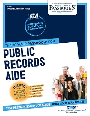 Immagine del venditore per Public Records Aide (C-4118): Passbooks Study Guide (Paperback or Softback) venduto da BargainBookStores