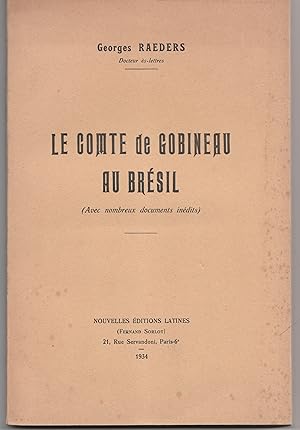 Immagine del venditore per Le comte de Gobineau au Brsil venduto da Librairie Franoise Causse