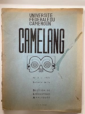 Camelang : bulletin de la Section de linguistique applique, No. 3