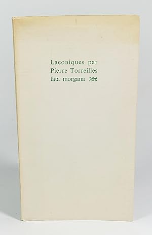 Image du vendeur pour Laconiques mis en vente par Librairie L'Autre sommeil