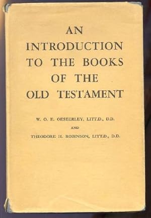 Bild des Verkufers fr An Introduction To The Books Of The Old Testament zum Verkauf von WeBuyBooks