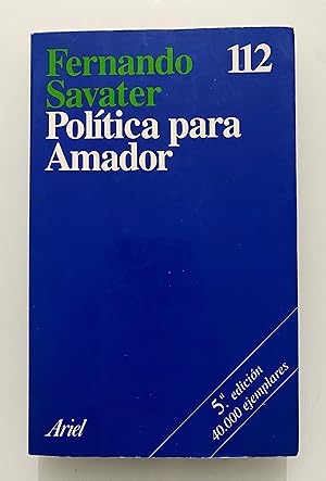 Imagen del vendedor de Poltica para Amador a la venta por Nk Libros