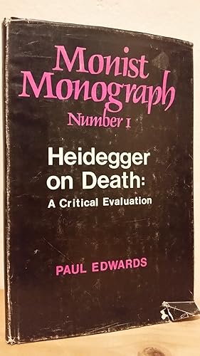 Seller image for Heidegger on Death: A Critical Evaluation for sale by Losaw Service
