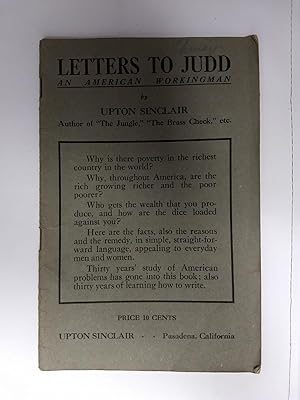 Image du vendeur pour LETTERS TO JUDD, AN AMERICAN WORKINGMAN mis en vente par Blackwood Bookhouse; Joe Pettit Jr., Bookseller