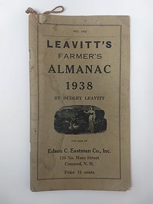 Imagen del vendedor de THE OLD FARMER'S ALMANAC 1938 (No. 142); Improved And Miscellaneous Year Book For The Year Of Our Lord 1938 a la venta por Blackwood Bookhouse; Joe Pettit Jr., Bookseller