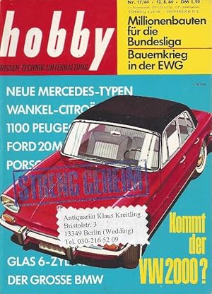 Bild des Verkufers fr hobby. Europas grte populr-technische Zeitschrift zum Verkauf von Klaus Kreitling
