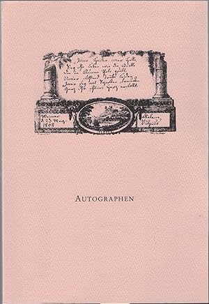 Seller image for Autographen. Gemeinschaftskatalog. Autographen Eberhard K?stler, Antiquariat Susanne Koppel, Antiquariat Halkyone - Detlef Gerd Stechern for sale by Antiquariat Hans Wger