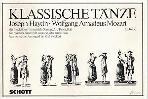Bild des Verkufers fr Klassische T?nze f?r Blockfl?ten-Ensemble Sopran, Alt, Tenor, Ba? (ED6750) zum Verkauf von Antiquariat Hans Wger