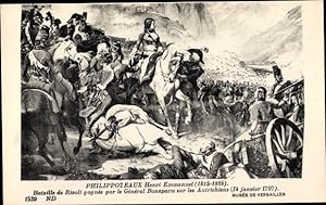 Künstler Ansichtskarte / Postkarte Philippoteaux, Bataille de Rivoli 1797, Napoleon Bonaparte