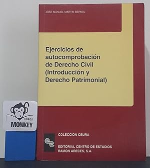 Bild des Verkufers fr Ejercicios de autocomprobacin de Derecho Civil (introduccin y Derecho Patrimonial) zum Verkauf von MONKEY LIBROS