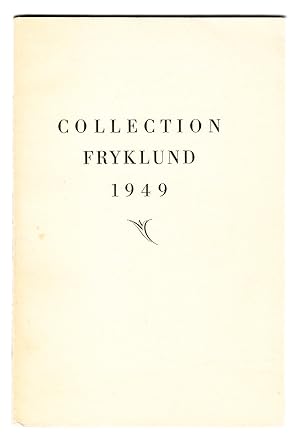 Seller image for Collection Fryklund 1949. for sale by Centralantikvariatet