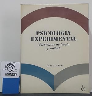 Image du vendeur pour Psicologa experimental. Problemas de teora y mtodo mis en vente par MONKEY LIBROS