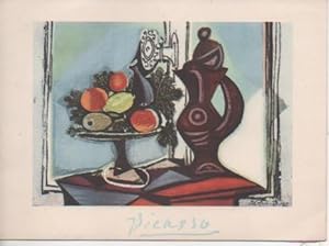 Varios E00215: Postal La Coupe de Fruits devant la Fenêtre de Pablo Picasso
