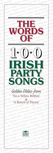 Bild des Verkufers fr The Words Of 100 Irish Party Songs - Book 1: Songbook fr Gesang (Singstimme): Volume One zum Verkauf von buchlando-buchankauf