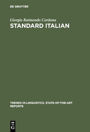 Bild des Verkufers fr Standard Italian (Trends in Linguistics. State-of-the-Art Reports, 1) zum Verkauf von buchlando-buchankauf