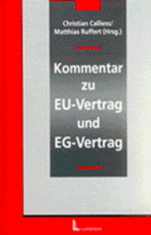 Image du vendeur pour Kommentar zu EU-Vertrag und EG-Vertrag mis en vente par buchlando-buchankauf