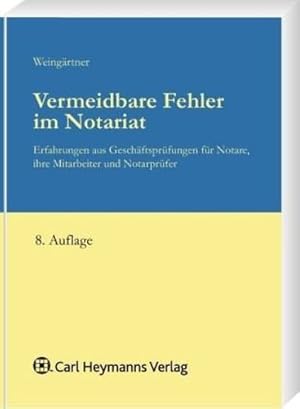 Seller image for Vermeidbare Fehler im Notariat for sale by buchlando-buchankauf