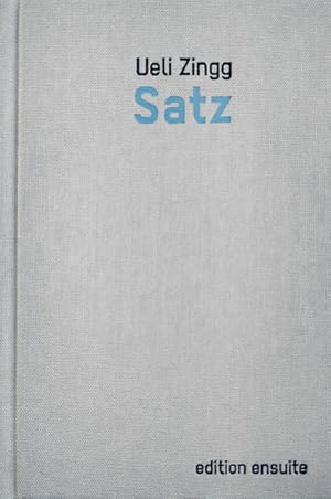 Imagen del vendedor de Satz a la venta por buchlando-buchankauf