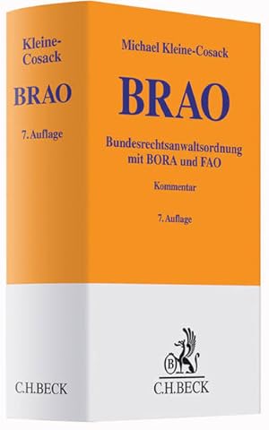 Bild des Verkufers fr Bundesrechtsanwaltsordnung: mit Berufs- und Fachanwaltsordnung zum Verkauf von buchlando-buchankauf