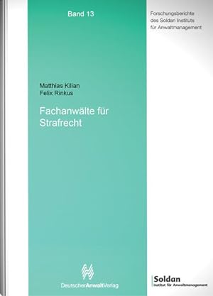 Seller image for Fachanwlte fr Strafrecht (Soldaninstitut) for sale by buchlando-buchankauf