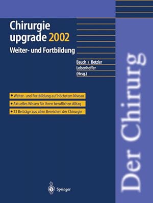 Image du vendeur pour Chirurgie upgrade 2002: Weiter- und Fortbildung mis en vente par buchlando-buchankauf