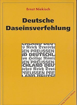 Bild des Verkufers fr Deutsche Daseinsverfehlung zum Verkauf von buchlando-buchankauf