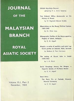 Seller image for Malaysian Branch of the Royal Asiatic Society Journal - Volume XLI Part 2 1968 for sale by The Penang Bookshelf