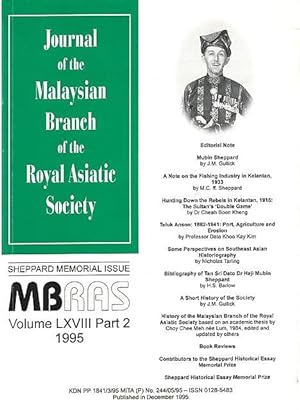 Seller image for Malaysian Branch of the Royal Asiatic Society Journal - Volume LXVIII Part 2 1995 for sale by The Penang Bookshelf