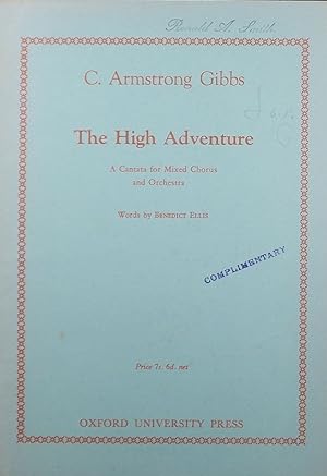 Seller image for The High Adventure, Op.136, Vocal Score for sale by Austin Sherlaw-Johnson, Secondhand Music