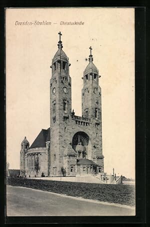 Bild des Verkufers fr Ansichtskarte Dresden-Strehlen, Christuskirche zum Verkauf von Bartko-Reher