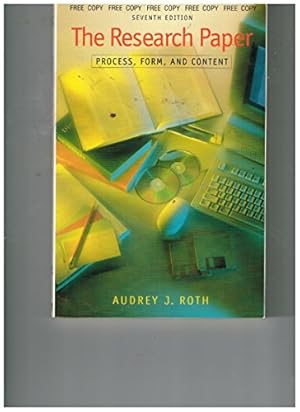 Bild des Verkufers fr The Research Paper: Process, Form and Content zum Verkauf von WeBuyBooks