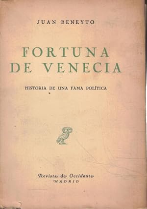 Seller image for Fortuna de Venecia for sale by Librera Cajn Desastre