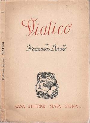 Bild des Verkufers fr Viatico zum Verkauf von Biblioteca di Babele