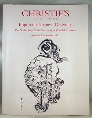 Important Japanese Drawings The Nisshin Joma (Daily Exorcisms) of Katsushika Hokusai . (Christie'...