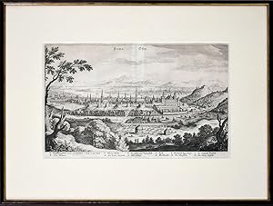 Buda Ofen. (Budapest). [Original Kupferstich gerahmt / original copper engraving framed].