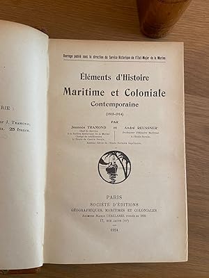 Éléments d'Histoire Maritime et Coloniale Contemporaine (1815-1914)