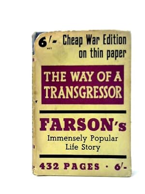 Image du vendeur pour The Way of a Transgressor mis en vente par World of Rare Books