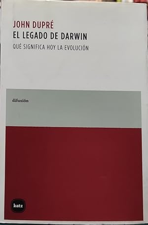 Immagine del venditore per EL LEGADO DE DARWIN. QU SIGNIFICA HOY LA EVOLUCIN venduto da ABACO LIBROS USADOS