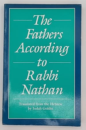 Seller image for The Fathers According to Rabbi Nathan (Yale Judaica Series) for sale by Green Ink Booksellers
