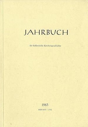 Bild des Verkufers fr Jahrbuch fr Schlesische Kirchengeschichte; Neu Folge; Band 62 / 1983 zum Verkauf von Bcherhandel-im-Netz/Versandantiquariat